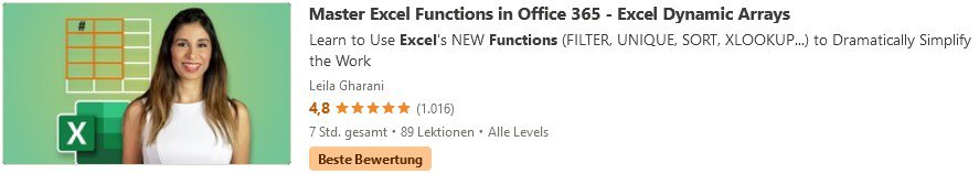 Master Excel Functions in Office 365 - Excel Dynamic Arrays