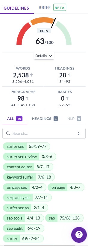 Surfer-seo-content-editor